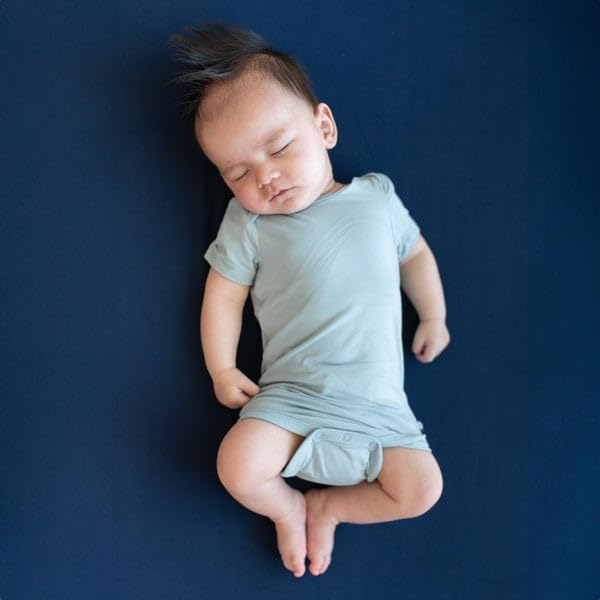 KYTE BABY Short Sleeve Unisex Baby Bodysuits, Rayon Made From Bamboo Material