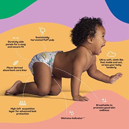 Hello Bello Premium Baby Diapers Size 4 I 21 Count of Disposeable, Extra-Absorbent, Hypoallergenic Baby Diapers with Snug and Comfort Fit I Sleepy Sloth (Pack of 4)