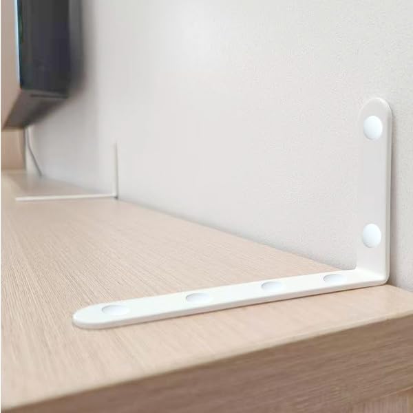 Furniture Anchors Small Aesthetic Earthquake Straps for Furniture Dresser Wall Anti-Tip Furniture Safety Anchor to Childproof and Babyproof Your Home Holds Up to 500 Pound (White, 4.8 in)
