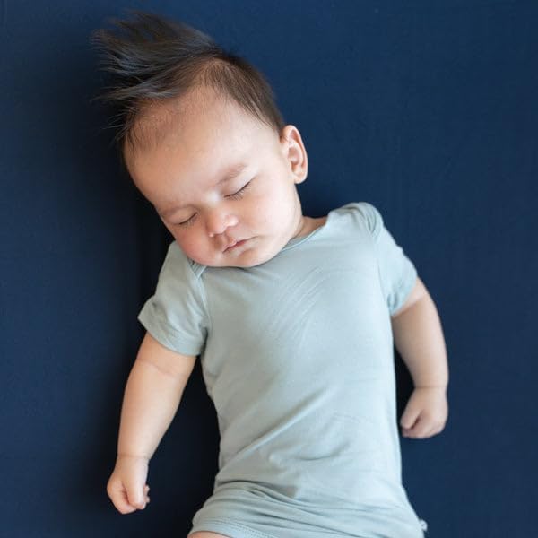 KYTE BABY Short Sleeve Unisex Baby Bodysuits, Rayon Made From Bamboo Material