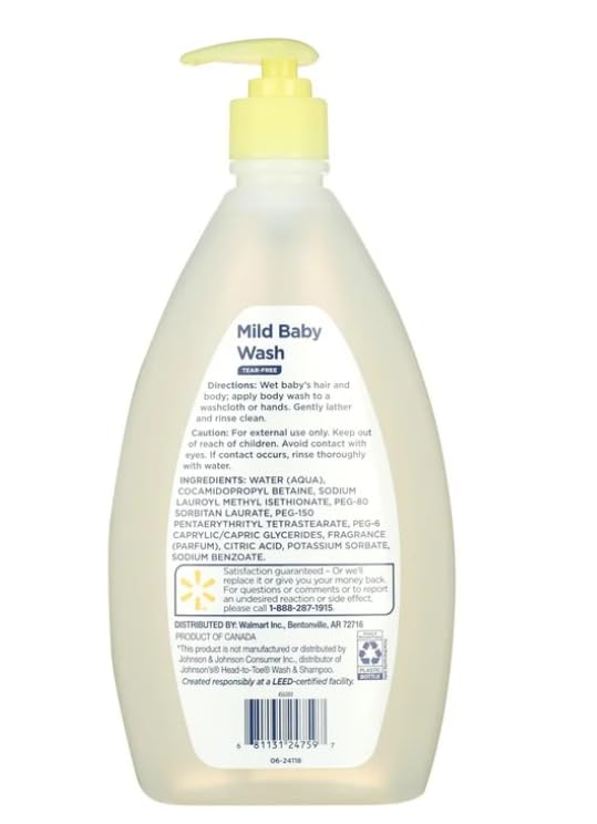 Equ~ate Baby Tear-Free Mild Baby Wash, 28 fl oz, Wash & Shampoo (1pack)