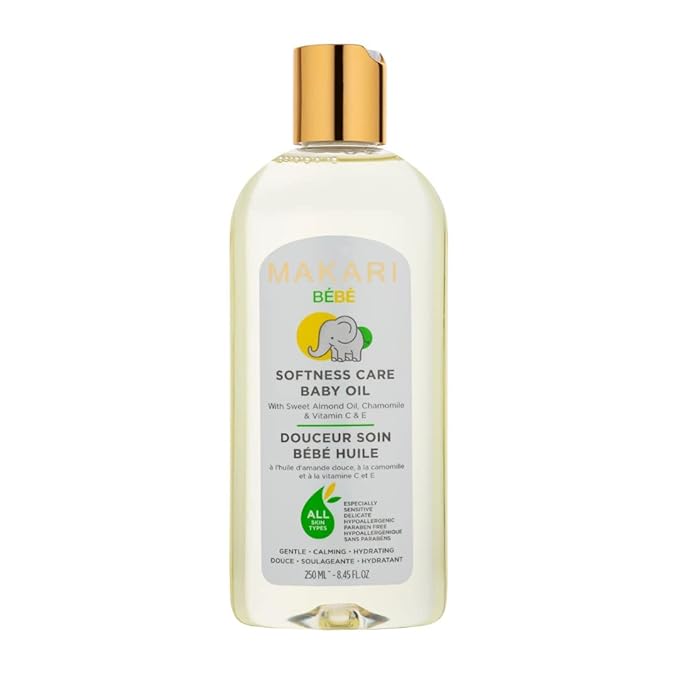 MAKARI Bebe 3-Piece Shower Gift Set | Foaming Gel, Cleansing Milk & Oil | Gentle, Nourishing Bath Routine for Newborn & Up | Hypoallergenic & Paraben-Free