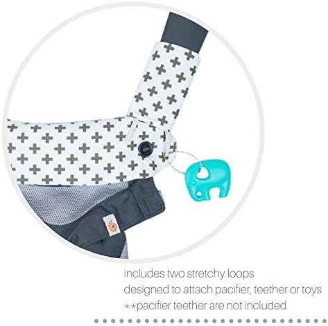 Mila Millie Premium Drool and Teething Reversible Cotton Pad - Fits Ergobaby Four Position 360 and Most Baby Carrier