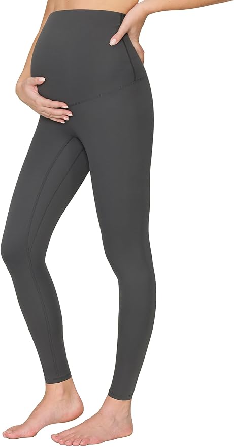 Maternity Leggings Over The Belly - Pregnancy Yoga Pants Soft Workout Leggings