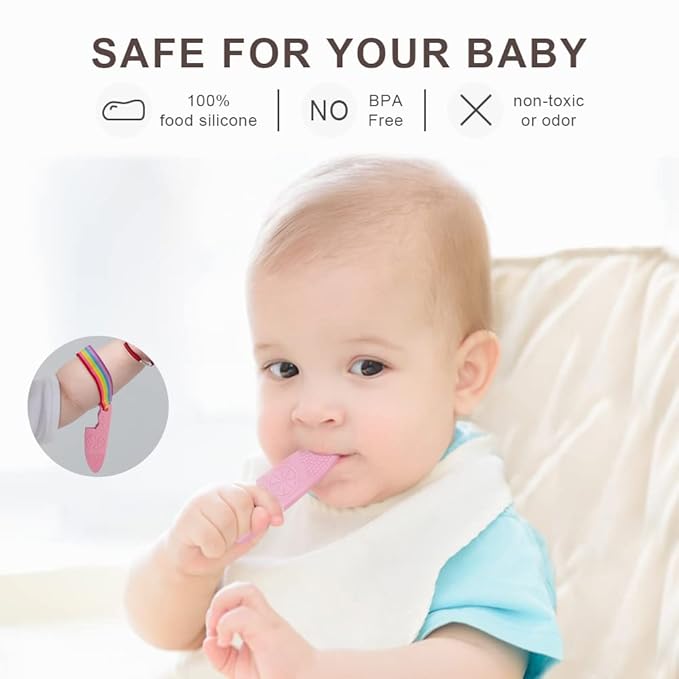 0-BPA Silicone Culinary Kitchen Utensil Baby Teething Toys,Chef Cooking Role Playing Games Training for Baby Girls Boys,Molar Chewing Freezer teether Toys for 6-12 Months Infants,Kids,4 Pack