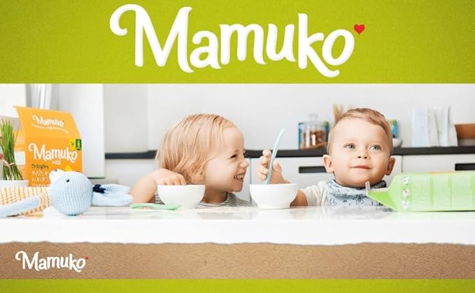 MAMUKO Organic Oat & Corn Grits Porridge - High Fiber Porridge with No Added Sugar, Milk & Preservatives - Vegan Porridge Ideal for Toddlers - 2 Pack (200g - 10 Servings)
