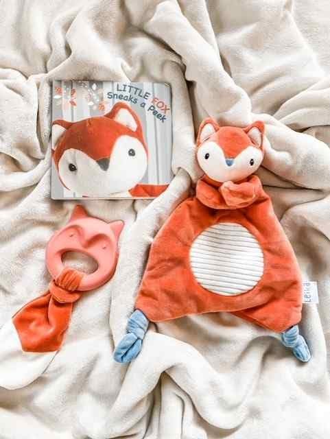 Mary Meyer Teething Toys Leika Silicone Baby Teether for Babies 0-12 Months, 9-Inches, Little Fox