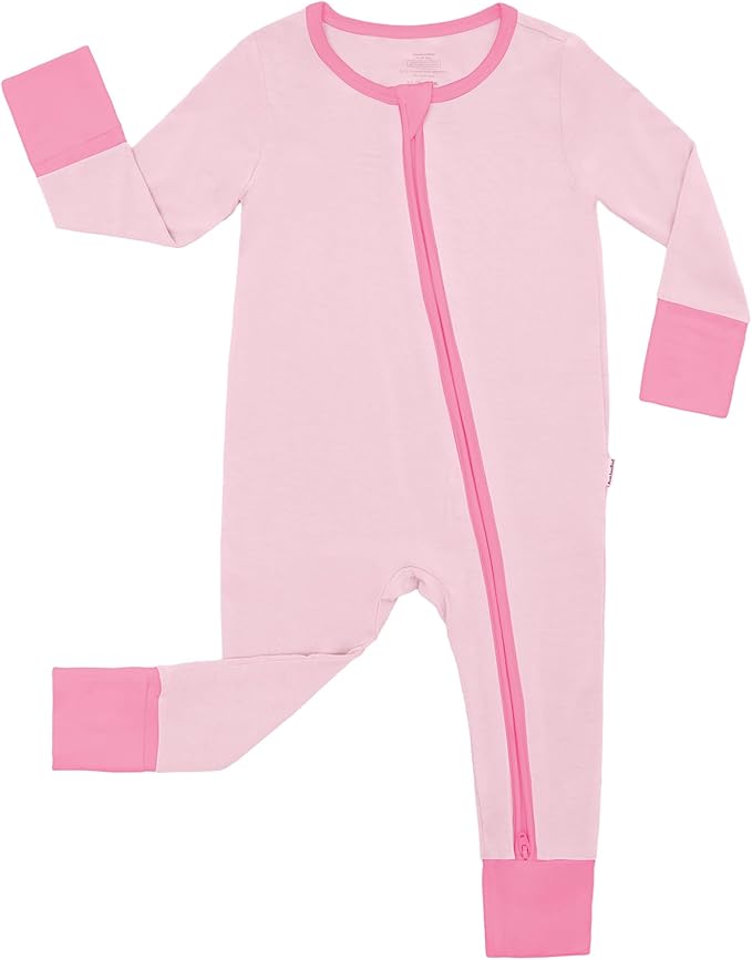 Baby Zippered Rompers Newborn Pajamas Sleepers Long Sleeve Jumpsuits Infant Zipper Romper-Viscose from Bamboo