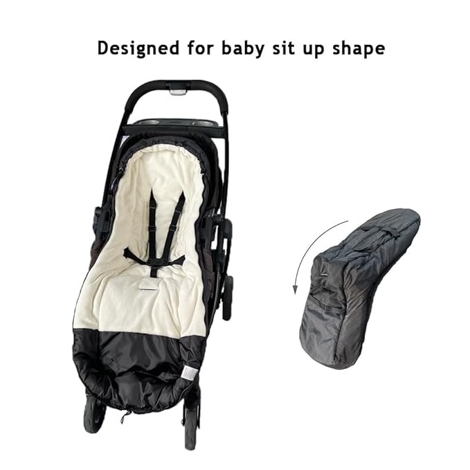 CozyMe Stroller Footmuff - Adjustable Winter Stroller Blanket Evolution for Toddler, Multi Purpose Fleece Lined Warm Hooded Bunting Bag for Baby, Water Repellent | (6M - 4T)