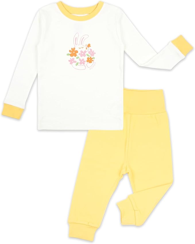 moimoln Sibling Matching 6M-8Y Soft Warm Cotton Modal Character Long Sleeve Snug-Fit Pajama Long Sleeve Sleepwear Daily
