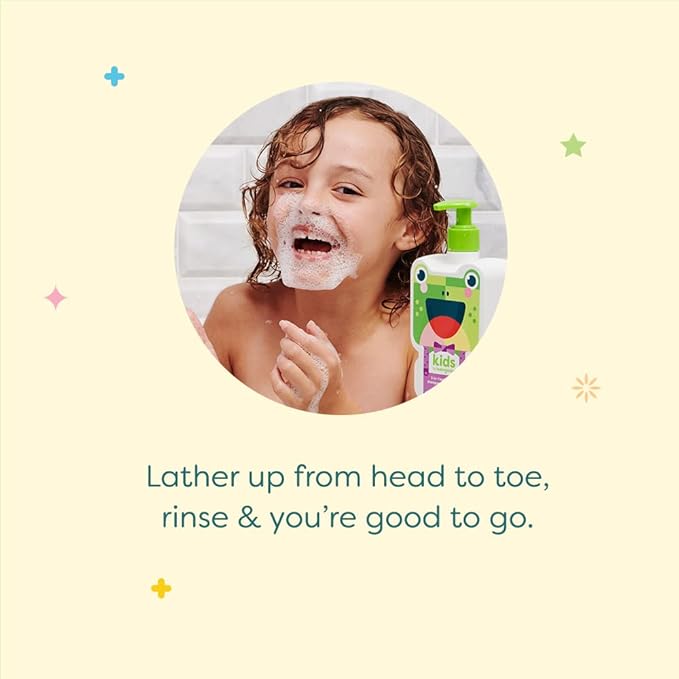 Babyganics Foaming Body Wash, Berry Berry, Tear-Free, 14 Fl Oz (Pack of 2)