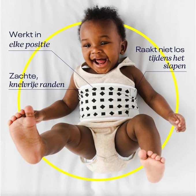 Nanit Breathing Wear Band - 100% Cotton, Works with Nanit Pro Baby Monitor to Track Breathing Motion Sensor-Free, Fits Newborns and Infants