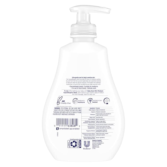 Baby Dove Lotion, Rich Moisture, 13 Ounce (Pack of 3)