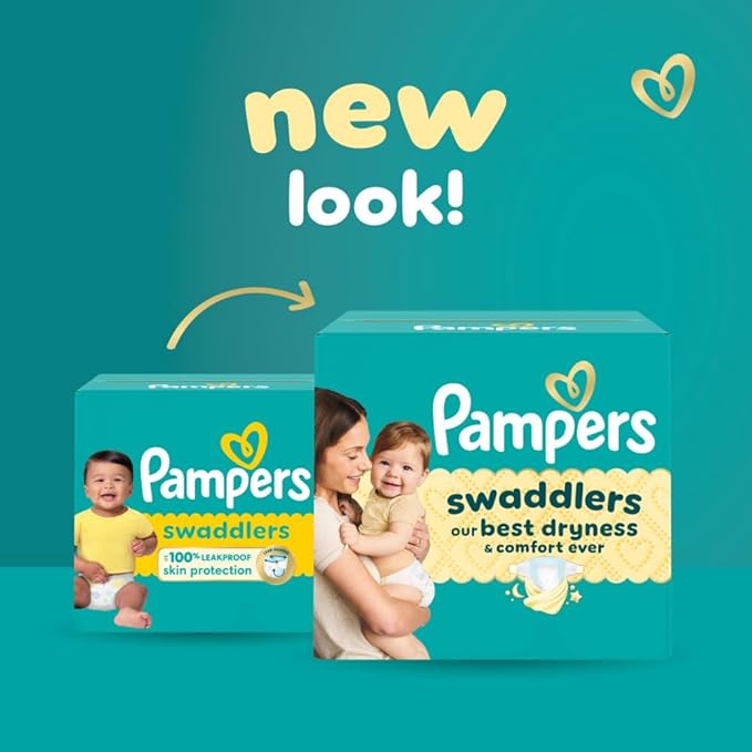 Pampers Swaddlers Diapers, Size 4 (15-34 lbs), 120 Count, Absorbent, Keeps Baby Dry and Comfortable, Skin Safe Disposable Baby Diaper (Packaging May Vary)