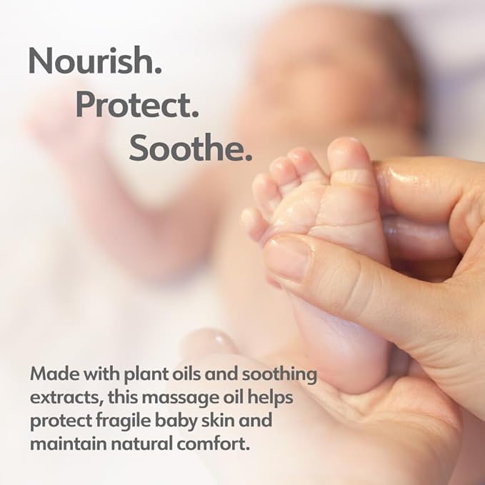 BioLove Baby Massage Oil,Gentle Body Oil W/Sunflower Calendula, Natural For Babies Young Kids Deep Moisturizing Organic –60 ml(2.02 oz Chamomile Made in Canada Lavender,Geranium by Druide