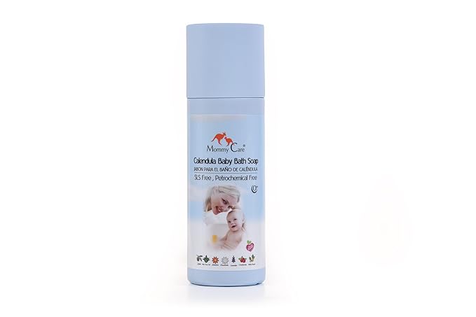 Mommy Care Calendula Baby Bath Soap – Gentle & Nourishing with Organic Calendula, Chamomile & Aloe, Lavender Scented, SLS-Free, 400ml / 13.5 fl oz