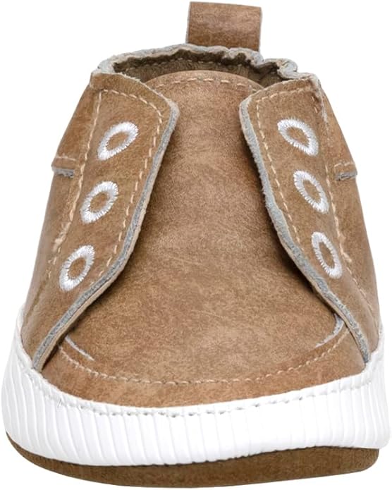 Robeez Baby Boys and Unisex Soft Soles Slip-Resistant Crib Shoes Slippers Moccasins for Infant and Toddler, 0-24 Months