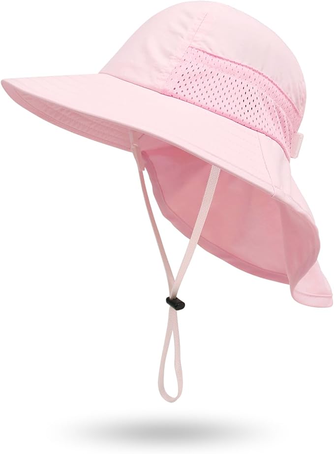 Baby Sun Hat UPF 50+ Toddler Wide Brim Beach Hats for Boys Girls 0-6 Years