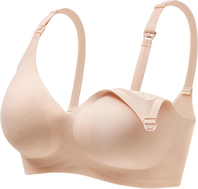 haakaa Nursing Bras for Breastfeeding, Ultra Comfort Jelly Strip“ Supportive Maternity Bras Wireless Pregnancy Bras