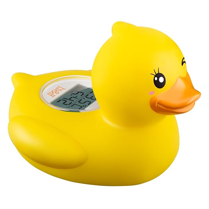 b&h Baby Bath Thermometer, The Infant Bath Floating Toy Safety Temperature Water Thermometer, Baby Bath Essentials (Winking Duck)