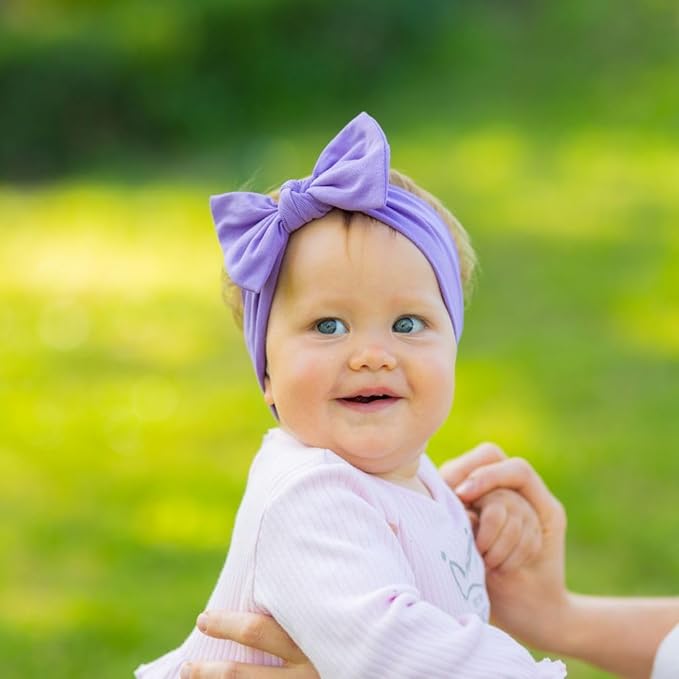 Baby Girl Headbands-Infant,Toddler Cotton Handmade Hairbands with Bows Child Hair Accessories