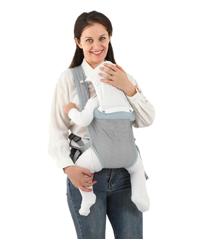 Baby Carrier Wrap,Baby Carriers Newborn to Toddler,Cozy Baby Holder Carrier Lightweight,Adjustable Baby Carriers Support for Infant 7-45lbs Girl and Boy,Front Back All Positions,Shower Gift