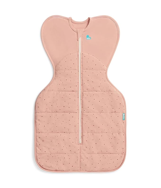 Love to Dream Warm Swaddle UP 2.5 TOG Baby Sleep Sack for Autumn & Winter | Arms Up Position for Self-Soothing, Calms Startle Reflex | Small 8-13 lbs, Rose