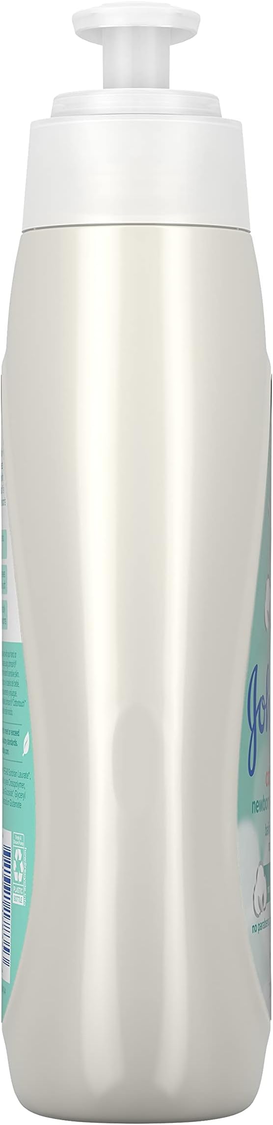 Johnson's CottonTouch Newborn Baby Wash & Shampoo with No More Tears, Sulfate-, Paraben- Free for Sensitive Skin, Made with Real Cotton, Gently Washes Away Dirt & Germs, 27.1 fl. oz