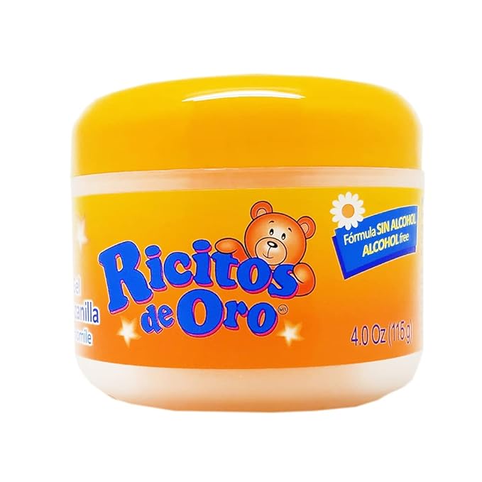 Ricitos De Oro Styling Gel Chamomile Manzanilla 4.0 Oz (115g) - Pack of 6