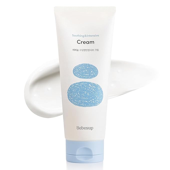 BEBESUP- 100-Hour Moisture Barrier Baby Cream | Korean Skincare for Sensitive & Atopic Skin Ceramide Capsule Organic Rice-Infused Hypoallergenic Dermatologist Approved 6.76 fl oz