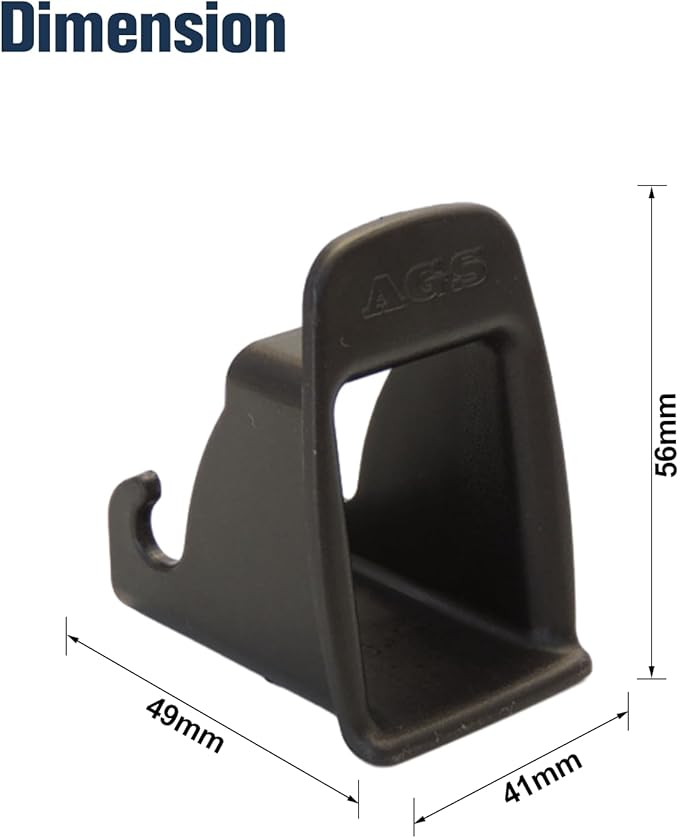 ISOFIX Interface Belt Latch Guide, 2 Pcs Car Seat ISOFIX Interface Buckle Fixed Guide Groove Car Seat Bracket Connector, Black