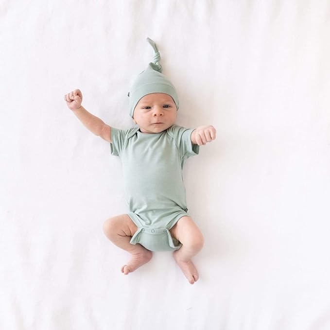 KYTE BABY Short Sleeve Unisex Baby Bodysuits, Rayon Made From Bamboo Material