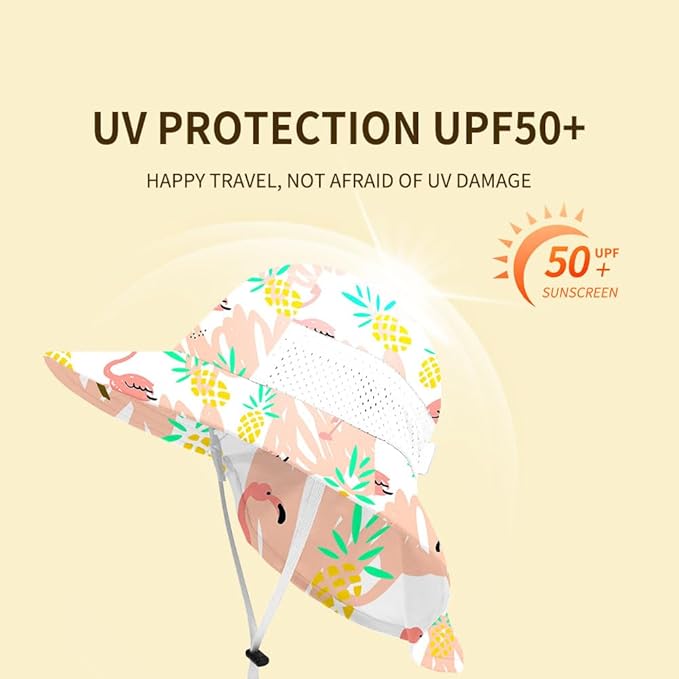 Baby Sun Protection Hat for Infant Toddlers Boys Girls UPF 50+ Sunhat for Outdoor Beach Swim