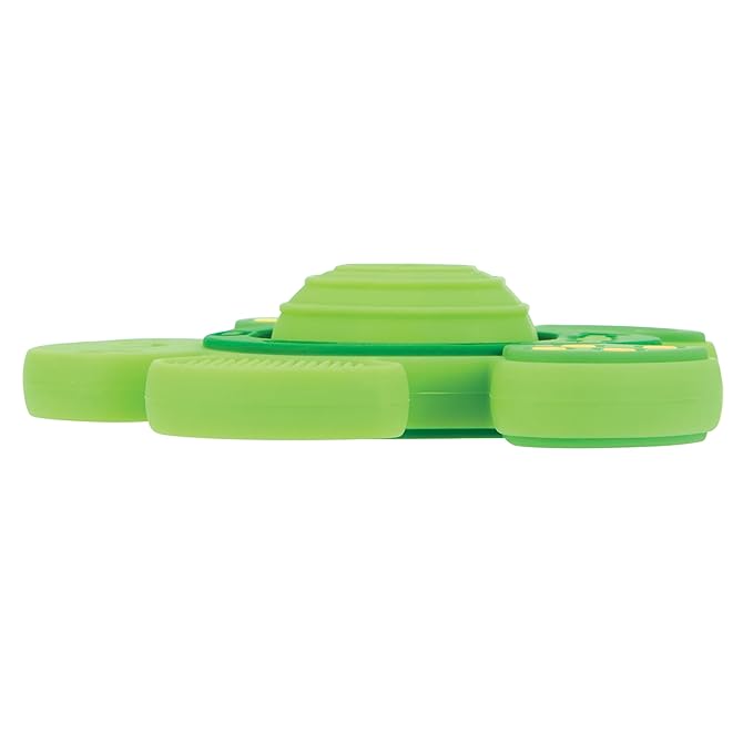 Nuby Teethe N' Pop Sensory Play Teether - Baby Teething Toy - 3+ Months - Turtle