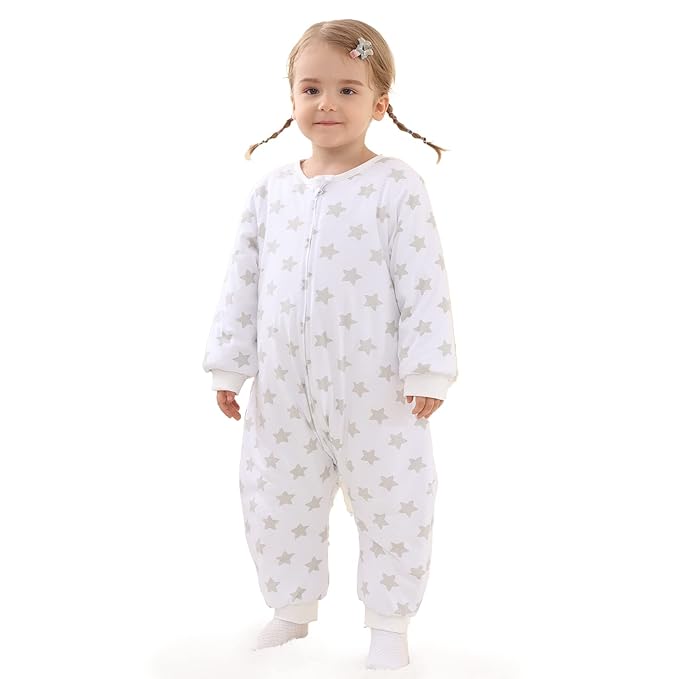 HOMEAL Toddler Sleep Sacks, Winter Sleep Sack with Legs 2.5 TOG, Soft Baby Wearable Blanket for Early Walker 12M-5T