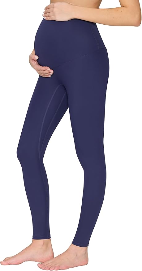 Maternity Leggings Over The Belly - Pregnancy Yoga Pants Soft Workout Leggings