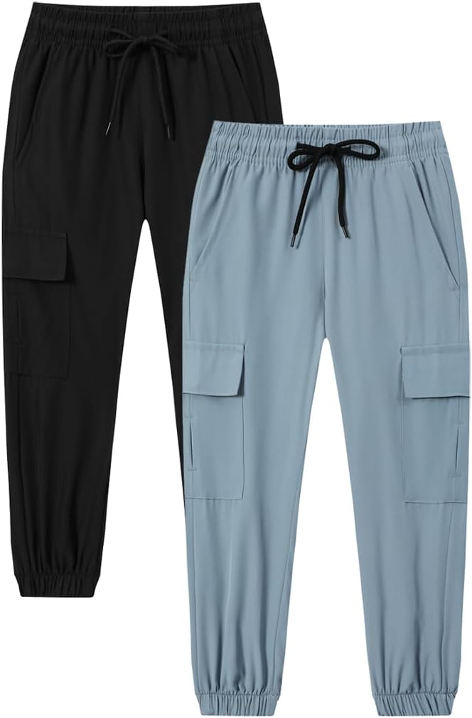 Toddler Boys Cargo Jogger Pants Baby Boys Sweatpants Thin Quick Dry Casual Pull On Pants