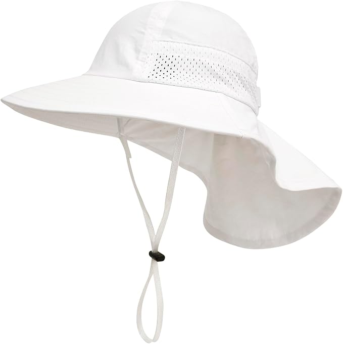 Baby Sun Hat UPF 50+ Toddler Wide Brim Beach Hats for Boys Girls 0-6 Years