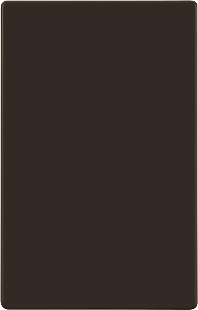 ENERLITES Screwless Blank Wall Plate, Child Safe Blank Device Outlet Cover, Standard Size, 1-Gang 4.68" x 2.93", Polycarbonate Thermoplastic, UL Listed, SI8801-BR, Glossy, Brown