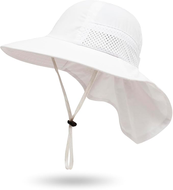 Baby Sun Hat UPF 50+ Toddler Wide Brim Beach Hats for Boys Girls 0-6 Years