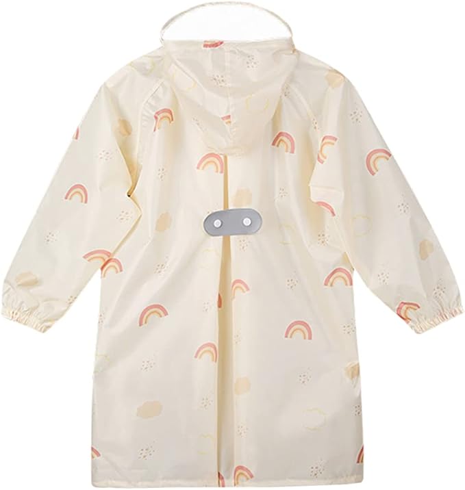 Toddler Kids Raincoat Boys Girls Rain Jacket Lightweight Rain Poncho Waterproof Outwear Rainwear