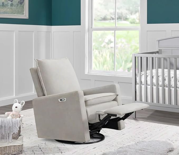 Oxford Baby Uptown Power Recliner/Glider, Sand