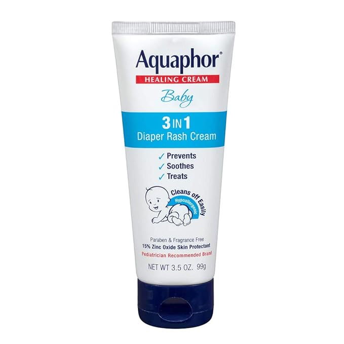 Aquaphor Baby Diaper Rash Paste, 3.5 Ounce (Pack of 3) (Packaging May Vary)