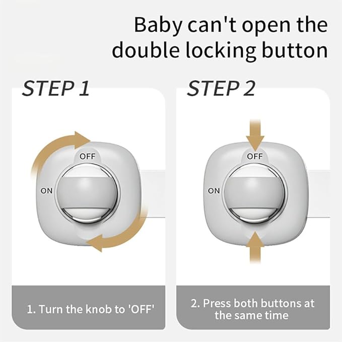 Baby Locks Child Safety Cabinet Proofing - Safe Quick and Easy 3M Adhesive Cabinet Drawer Door Latches No Screws & Magnets Multi-Purpose for Furniture Kitchen Ovens Toilet Seats (Green 2Pack)