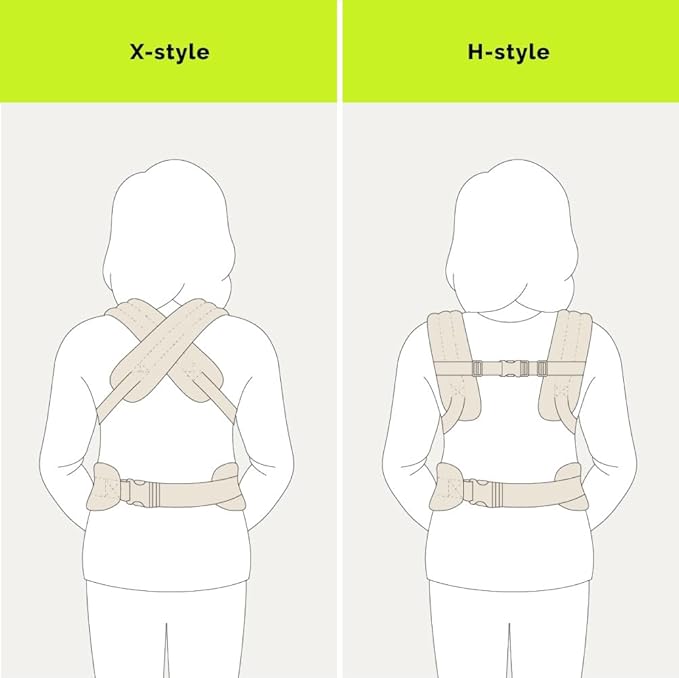 Ergonomic Baby Carrier Newborn to Toddler, Lightweight & Breathable Cotton Infant Carrier for Hands Free Comfort (Off White)