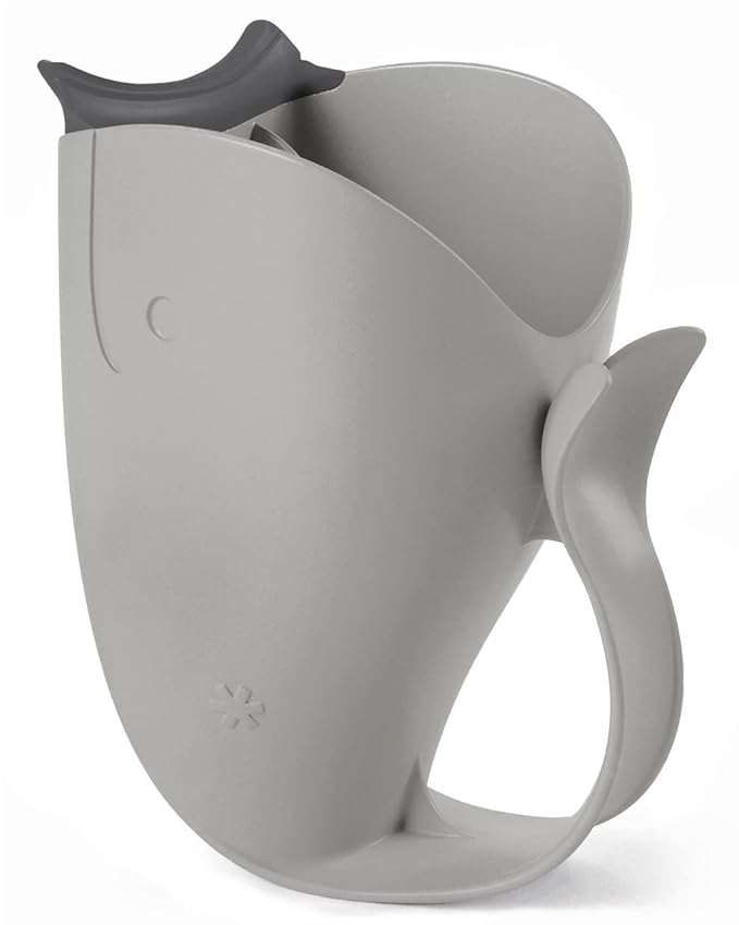 Skip Hop Baby Bath Rinse Cup MOBY Tear-free Waterfall Rinser Grey Age 0+