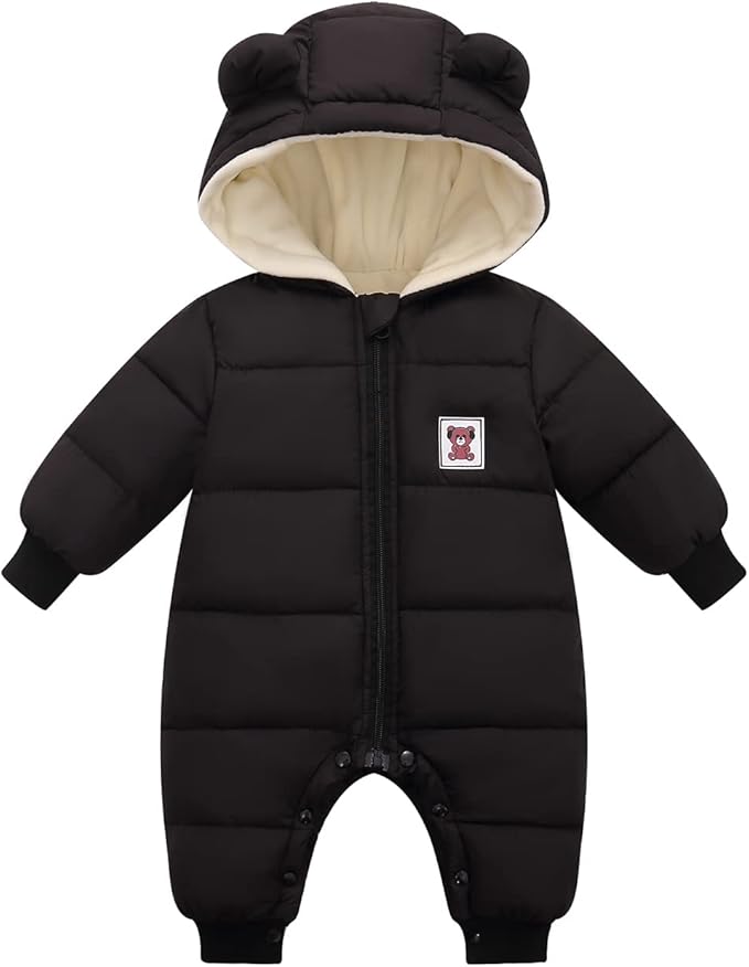 Cute Baby Boys Snowsuit New Born baby girls Winter Coat Toddler Clothes