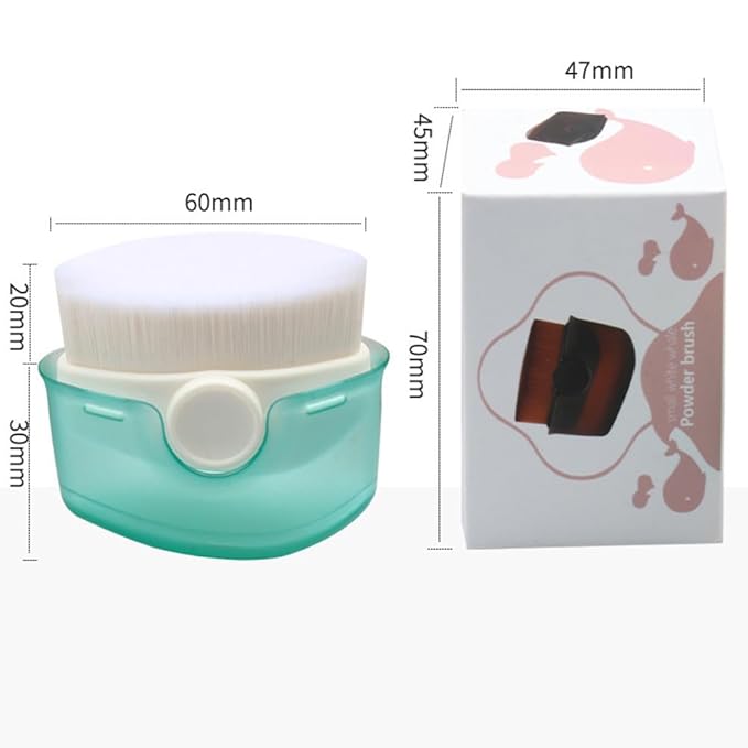 2 Pack Sunscreen Applicator for Kids, Sunscreen Brush Sunblock Brush Sun Lotion Applicator Makeup Brushes with Protective Caps