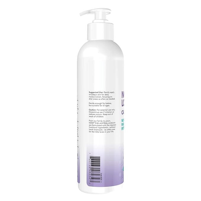 NOW Baby, Nourishing Lotion, Calming Lavender, Paraben Free, 8 Fluid Ounces