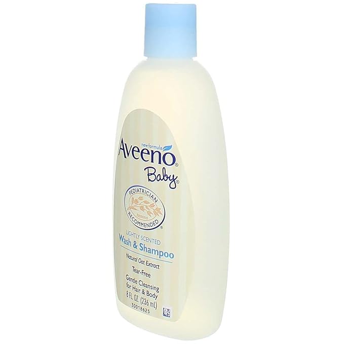 Aveeno Baby Wash & Shampoo For Hair & Body, Tear-Free, 8 fl. Oz